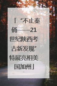“不止秦俑——21世纪陕西考古新发现”特展亮相美国加州