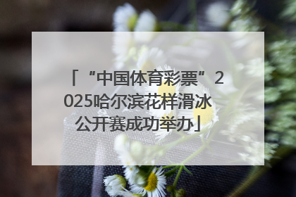 “中国体育彩票”2025哈尔滨花样滑冰公开赛成功举办