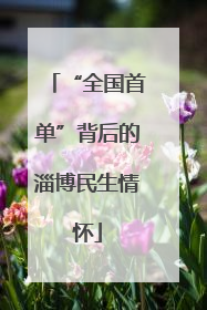 “全国首单”背后的淄博民生情怀