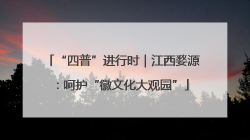 “四普”进行时｜江西婺源：呵护“徽文化大观园”