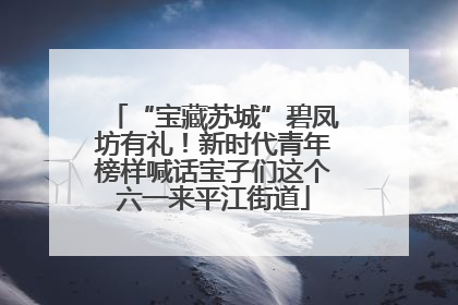 “宝藏苏城”碧凤坊有礼！新时代青年榜样喊话宝子们这个六一来平江街道