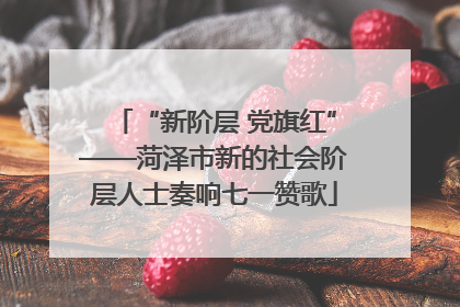 “新阶层 党旗红”——菏泽市新的社会阶层人士奏响七一赞歌