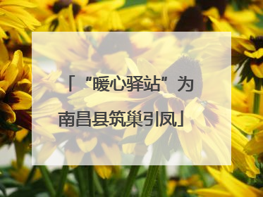 “暖心驿站”为南昌县筑巢引凤