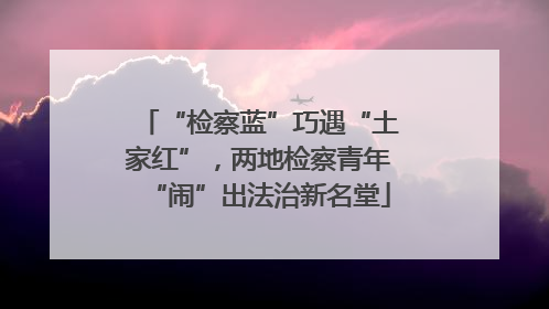 “检察蓝”巧遇“土家红”，两地检察青年“闹”出法治新名堂