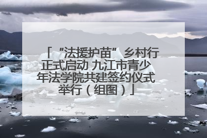 “法援护苗”乡村行正式启动 九江市青少年法学院共建签约仪式举行（组图）