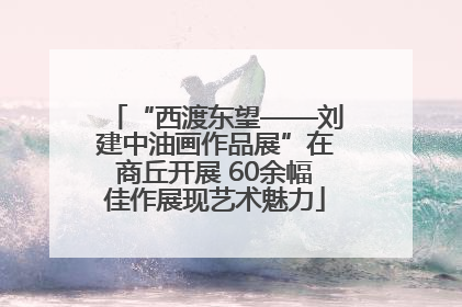 “西渡东望——刘建中油画作品展”在商丘开展 60余幅佳作展现艺术魅力