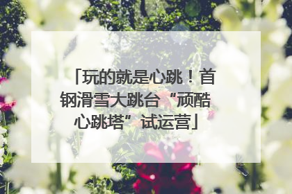 玩的就是心跳！首钢滑雪大跳台“顽酷心跳塔”试运营