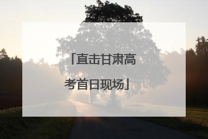 直击甘肃高考首日现场