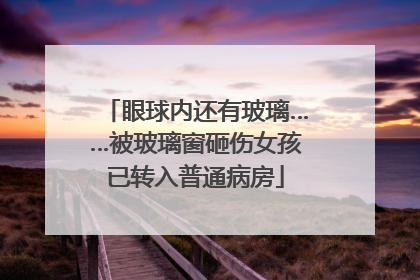 眼球内还有玻璃……被玻璃窗砸伤女孩已转入普通病房