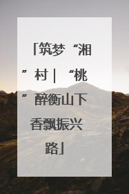 筑梦“湘”村｜“桃”醉衡山下 香飘振兴路