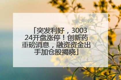 突发利好，300324开盘涨停！创新药重磅消息，融资资金出手加仓股揭晓
