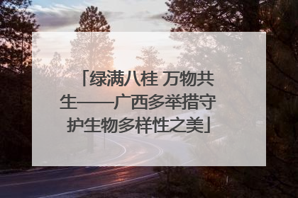 绿满八桂 万物共生——广西多举措守护生物多样性之美
