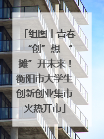 组图丨青春“创”想 “摊”开未来！衡阳市大学生创新创业集市火热开市