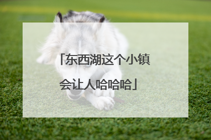 东西湖这个小镇会让人哈哈哈