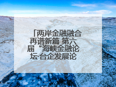 两岸金融融合再谱新篇 第六届“海峡金融论坛·台企发展论坛”在厦举办