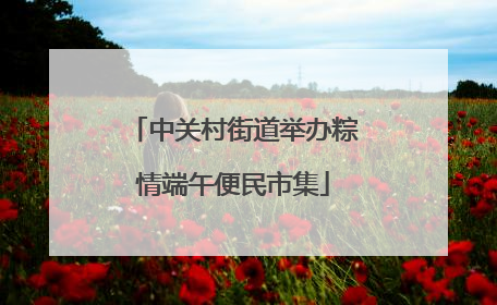中关村街道举办粽情端午便民市集