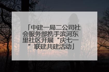 中建一局二公司社会服务部携手滨河东里社区开展“庆七一”联建共建活动