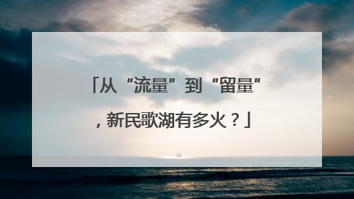 从“流量”到“留量”，新民歌湖有多火？