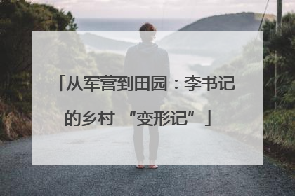 从军营到田园：李书记的乡村 “变形记”