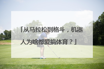 从马拉松到格斗，机器人为啥都爱搞体育？