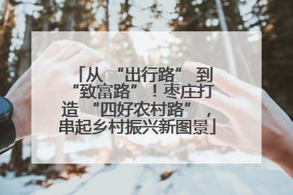 从 “出行路” 到 “致富路”！枣庄打造 “四好农村路”，串起乡村振兴新图景