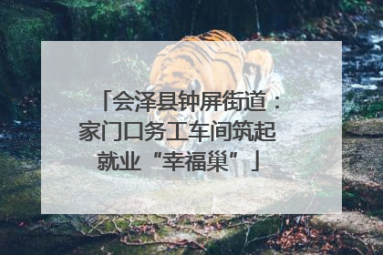 会泽县钟屏街道：家门口务工车间筑起就业“幸福巢”