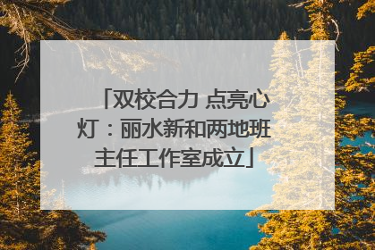 双校合力 点亮心灯：丽水新和两地班主任工作室成立