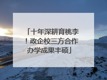 十年深耕育桃李！政企校三方合作办学成果丰硕
