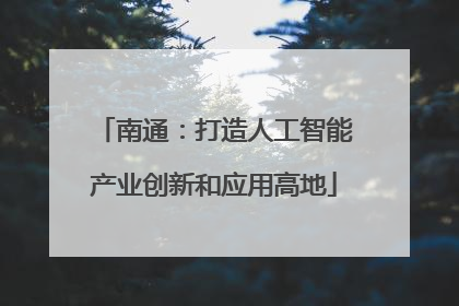 南通：打造人工智能产业创新和应用高地