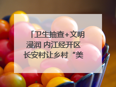 卫生抽查+文明浸润 内江经开区长安村让乡村“美颜”持久在线｜万千气象看四川