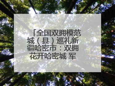 全国双拥模范城（县）巡礼新疆哈密市：双拥花开哈密城 军民同心谱新篇
