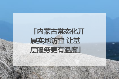内蒙古常态化开展实地访查 让基层服务更有温度