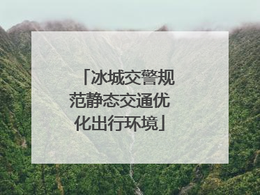 冰城交警规范静态交通优化出行环境