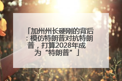 加州州长硬刚的背后：模仿特朗普对抗特朗普，打算2028年成为“特朗普”