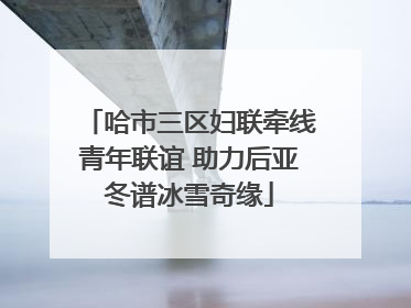哈市三区妇联牵线青年联谊 助力后亚冬谱冰雪奇缘