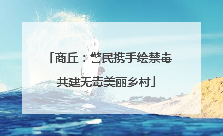 商丘：警民携手绘禁毒 共建无毒美丽乡村