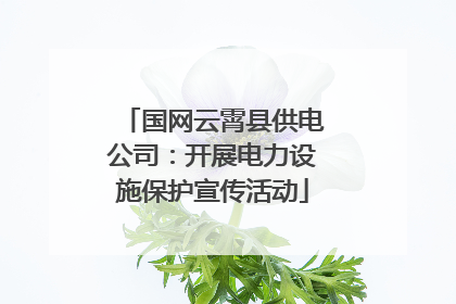 国网云霄县供电公司：开展电力设施保护宣传活动