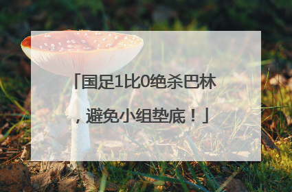 国足1比0绝杀巴林，避免小组垫底！