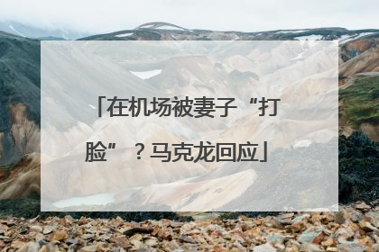 在机场被妻子“打脸”？马克龙回应