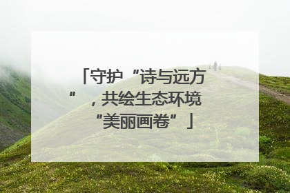 守护“诗与远方”，共绘生态环境“美丽画卷”