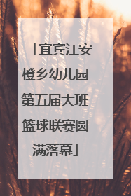 宜宾江安橙乡幼儿园第五届大班篮球联赛圆满落幕