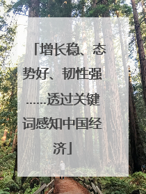 增长稳、态势好、韧性强……透过关键词感知中国经济