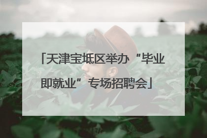 天津宝坻区举办“毕业即就业”专场招聘会