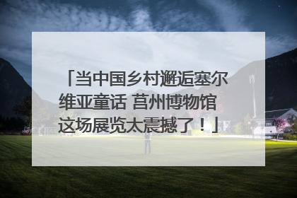 当中国乡村邂逅塞尔维亚童话 莒州博物馆这场展览太震撼了！