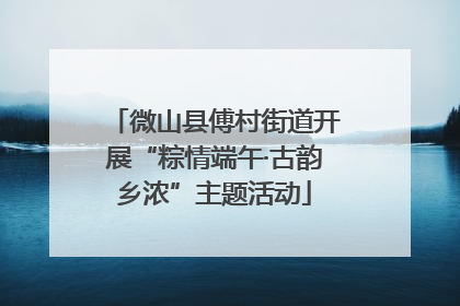 微山县傅村街道开展“粽情端午·古韵乡浓”主题活动