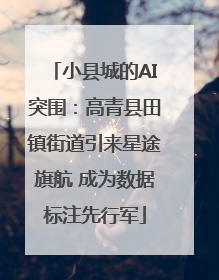 小县城的AI突围：高青县田镇街道引来星途旗航 成为数据标注先行军
