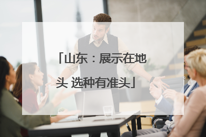 山东：展示在地头 选种有准头