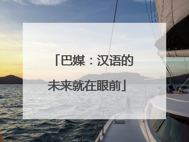 巴媒：汉语的未来就在眼前