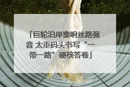 巨轮泊岸奏响丝路强音 太重码头书写“一带一路”硬核答卷