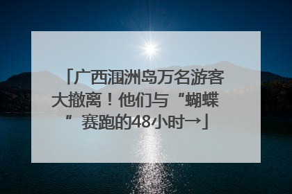 广西涠洲岛万名游客大撤离！他们与“蝴蝶”赛跑的48小时→